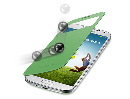The Samsung S View Cover provides maximum protection, reducing smears and scratches.