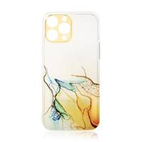 Case husa Marmură pentru Samsung Galaxy A12 5G Galaxy A12 5G gel de acoperire marmură portocaliu