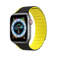 Magnetic strap Apple Watch SE, 8, 7, 6, 5, 4, 3, 2, 1 (41, 40, 38 mm) Dux Ducis Strap (versiunea LD) - negru/galben