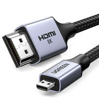 Cablu adaptor micro HDMI - HDMI 2.1 8K 8K 2m Ugreen HD164 - gri