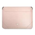 Husa GUESS Laptop 16 GUESS Laptop 16 Sleeve Saffiano Triangle Logo Pink Case