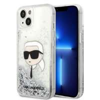 iPhonecase Glitter Karl Lagerfeld KLHCP14MLNKHCH 14 Plus 6.7" argintiu/argintiu tare Karl Head