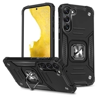 Armor husa suport magWozinsky Ring Samsung Galaxy Galaxy S23+ carcasă blindată netic ring negru
