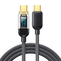 cablu Joyroom USB C - USB C 100W pentru încărcare rapidă și transfer de date 1,2 m negru (S-CC100A4)
