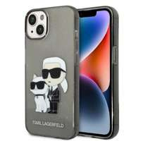 Husa Apple iPhone KARL LAGERFELD 14 Plus IML GLIT NFT Karl&amp;Choupette Black Hardcase