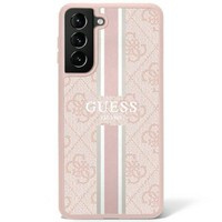 Husacase Guess GUHCS23SP4RPSP S23 S911 pink/pink hard 4G Printed Stripe Case