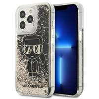 Karl Lagerfeld KLHCP13LLGGKBK iPhone 13 Pro/ 13 6.1 "negru/negru tarecase Liquid Glitter Gatsby