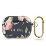 GUESS Case AirPods Apple Pro Cover Blue Flower Collection Case