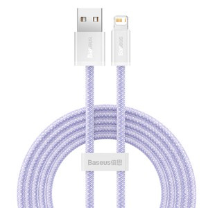Cablu USB la Lightning Baseus dinamic, 2,4A, 2m (violet)