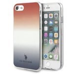 US POLO Case Apple iPhone 7 8 SE 2020 Gradient Pattern Collection Red Blue Case