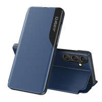 Husa Case husa Eco piele Vizualizare pentru Samsung Galaxy A24 4G cu flip stand albastru Case
