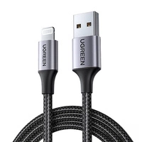 Cablu Lightning la USB UGREEN 2,4A US199, 2m (negru)