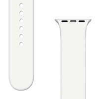 strap Curea de silicon APS banda de silicon APS pentru ceas 8 / 7 / 6 / 6 / 5 / 4 / 4 / 3 / 3 / 2 / SE (45 / 44 / 42mm) brățară de ceas alb