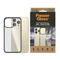 HusaCase iPhone PanzerGlass Clear 14 Pro Max 6.7" Antibacterian negru/negru 0408