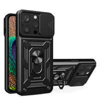 Husa Armor Husa iPhone Hybrid Camshield 14 Pro Capac blindat pentru cameră foto negru Case