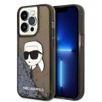 Husa Apple iPhone Glitter KARL LAGERFELD 14 Pro Max NFT Karl Head Karl Head Black Hardcase
