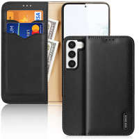 husa Dux Ducis Hivo Samsung Galaxy S23+ flip acoperire portofel stand RFID blocare negru