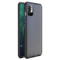 Primăvară Case capac de gel husa cu ramă colorată pentru Xiaomi Redmi Note 10 5G / Poco M3 Pro negru