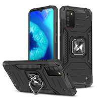 Wozinsky Ring Armor carcasă hibridă blindată cu carcasă + suport magnetic Samsung Galaxy A03s negru
