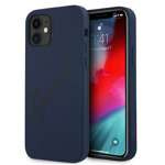 Husa GUESS Apple iPhone 12 Mini Script Vintage GUHCP12SLSVSBL Albastru Hardcase