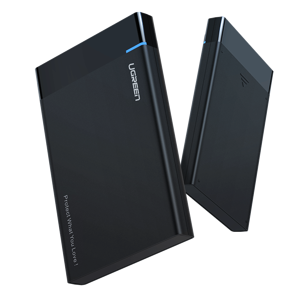 Carcasă externă pentru HDD/SSD de 2,5" UGREEN US221, SATA 3.0, USB-C, 50cm (negru)