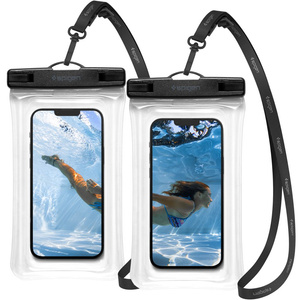 Husa Spigen A610 Universal Waterproof WATERPROOF FLOAT Case 2-PACK CRYSTAL CLEAR