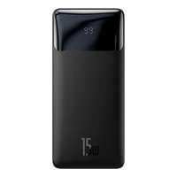 Baseus display-uri cablu Bipow powerbank cu m 10000mAh 15W negru (Ediție de peste mări) + USB-A - Micro USB 0.25m negru (PPBD050001)