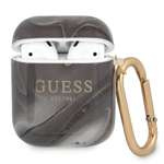 Case Guess GUA2UNMK AirPods cover black / black Marble Collection