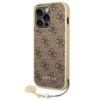 Husa Apple iPhone GUESS 14 Pro 4G Charms Collection Maro Hardcase