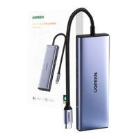 UGREEN 9in1 CM490 Hub USB-C, 2x USB-A 3.0, USB-A 2.0, 2x HDMI 4K/60Hz, SD/TF, adaptor RJ45