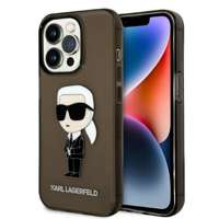 Husa Karl Lagerfeld iPhone 14 Pro 6.1" negru/negru hardcase Ikonik Karl Lagerfeld