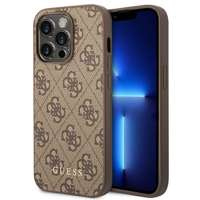 Husa Apple iPhone GUESS 14 Pro 4G Metal Gold Logo maro tare GUESS 14 Pro 4G Metal Gold Logo maro tarecase