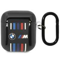 BMW BMA222SWWTK Capac AirPods 1/2 negru/negru Multiple linii colorate BMW BMA222SWTK