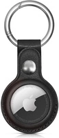 Husă din piele PU Apple AirTag - neagră