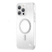 Husa mag husa iPhone MagSafe Kingxbar PQY Go Out Series netical 14 Pro silver Case