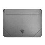 Husa GUESS Laptop GUESS 16 Sleeve Saffiano Triunghiul Logo Argint Case