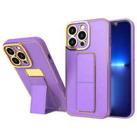 Case husa Nou Kickstand pentru Samsung Galaxy A13 5G cu suport violet