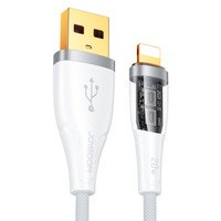 cablu Joyroom încărcare rapidă cu comutator inteligent USB-C - Lightning 2,4A 1,2m alb (S-UL012A3)