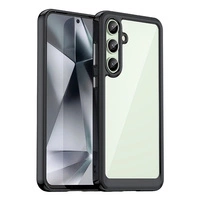 Husa din silicon Outer Space Case cu cadru de gel pentru Samsung Galaxy S24 FE - neagra