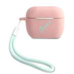 Husa GUESS Apple Acoperă AirPods Pro Cover Silicone Vintage GUACAPLSVSPG Roz Verde Case