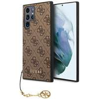 Husacase Guess GUHCS23LGF4GBR S23 Ultra S918 maro/maro tare 4G Charms Collection Case