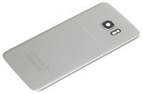 SAMSUNG Galaxy S7 Edge Ușa bateriei Original Grad B Silver Titanium