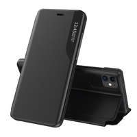 Eco Leather View Case caz elegant de piele husa cu clapetă și funcție de stand iPhone 13 mini negru