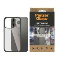 HusaCase iPhone PanzerGlass Clear 14 Pro 6.1" antibacterian negru/negru 0406
