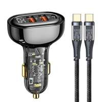 USAMS Charg. sam. cablu încărcare rapidă 2xUSB+1xUSB-C 80 W + USB-C - USB-C BXLACCTC01