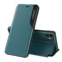 Eco piele View Case caz elegant husa cu clapetă și funcție de suport iPhone 13 Pro verde