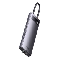 Hub 8in1 Baseus StarJoy Series, USB-C la HDMI + 3 x USB 3.1 + USB-C PD + RJ45 + microSD/SD