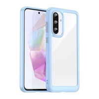 Husă pentru spațiul cosmic pentru husă Samsung Galaxy A26 cu ramă flexibilă - albastră