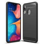 Husa Capac de silicon Samsung Galaxy A20 Carbon