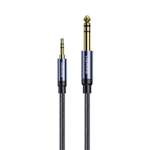 Adaptor jack audio USAMS 3,5 mm - 6,35 mm 1,2 m negru / negru SJ539YP01 (US-SJ539)